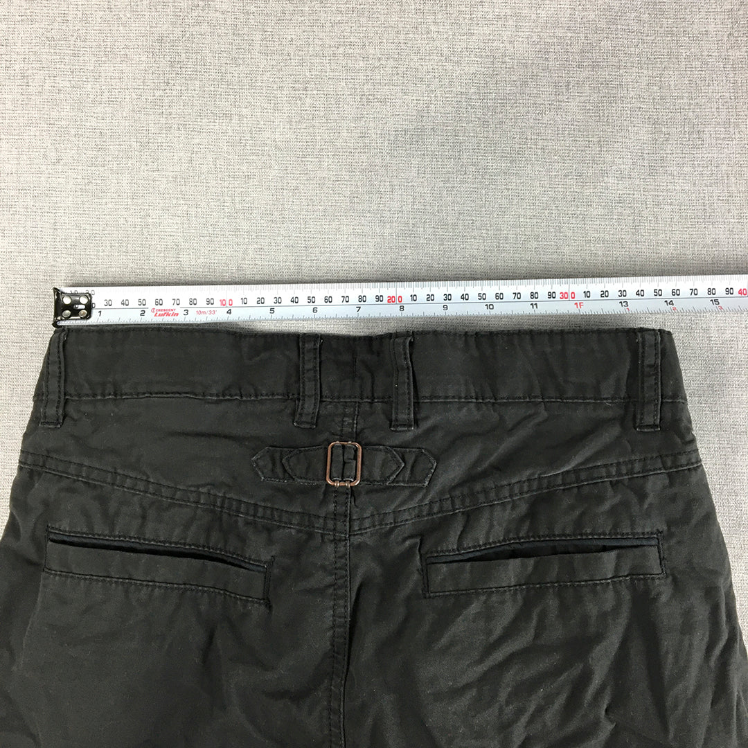 H&M Kids Boys Chino Shorts Size 12 - 13 Years Black Pockets Casual Walking