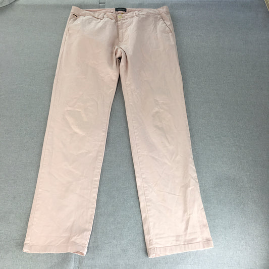 Scotch & Soda Mens Chino Pants Size 34 x 32 Pink Straight Leg Stretch