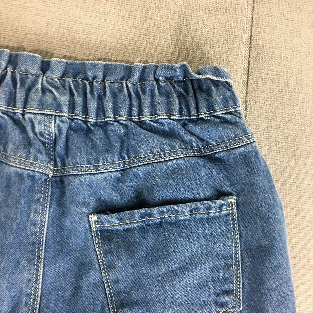 LC Waikiki Kids Girls Jeans Size 10 - 11 Years Blue Elastic Waist Denim