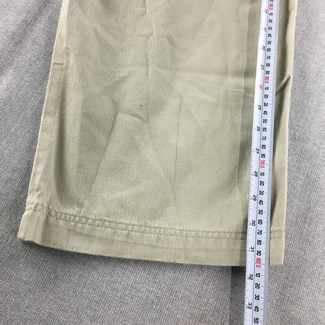 Colorado Mens Chino Shorts Size 34 Brown Pockets