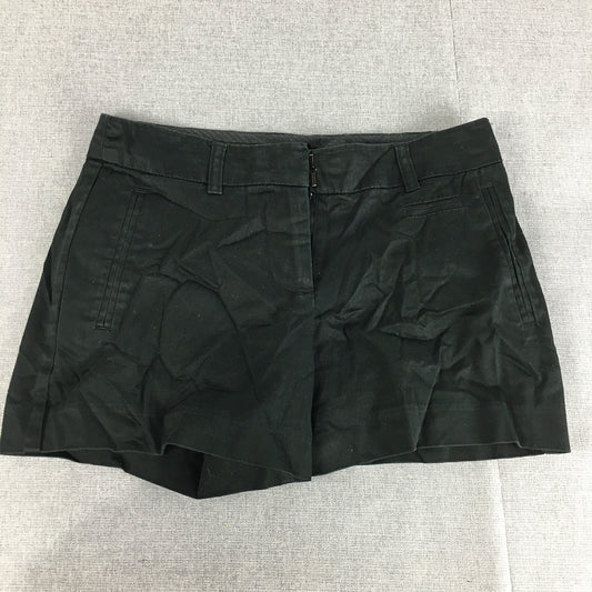 Witchery Womens Shorts Size 6 Black Bermuda