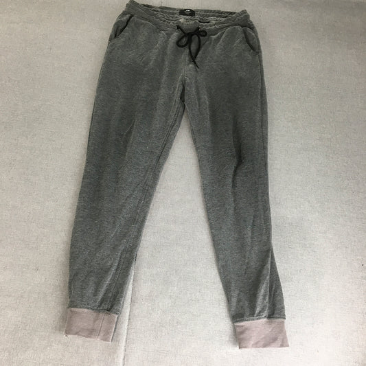 H&M Mens Tracksuit Pants Size M Slim Fit Grey Drawstring Pockets Jogger