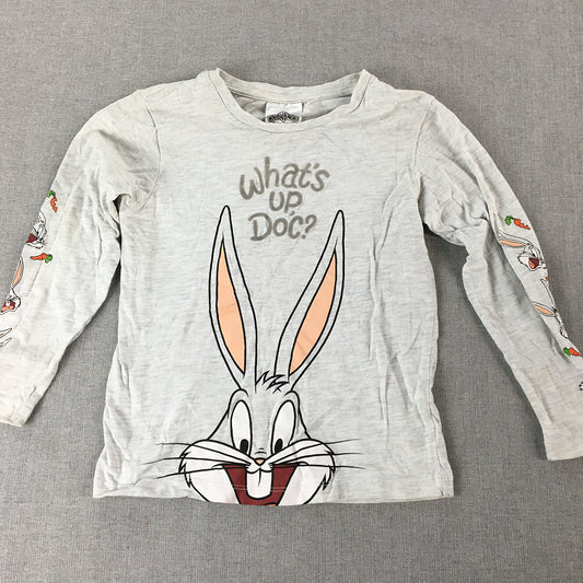 Buggs Bunny Kids Boys Shirt Size 6 WB Movie World Gold Coast Aus Long Sleeve