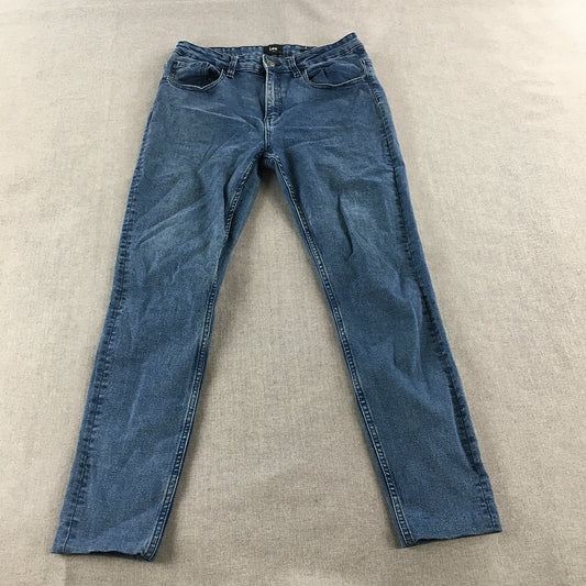 Lee Mid Licks Super Skinny Womens Jeans Size 12 Blue Stretch Denim