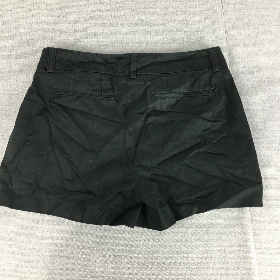 Witchery Womens Shorts Size 6 Black Bermuda