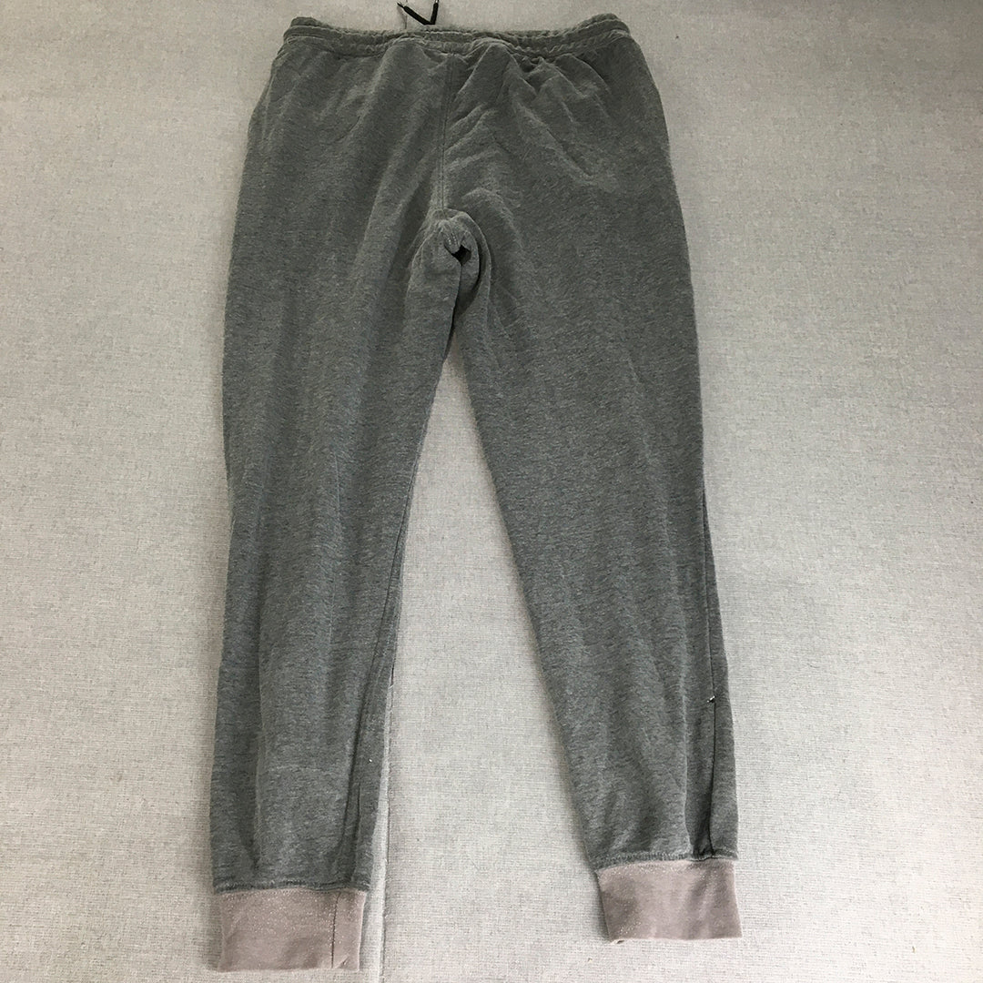 H&M Mens Tracksuit Pants Size M Slim Fit Grey Drawstring Pockets Jogger