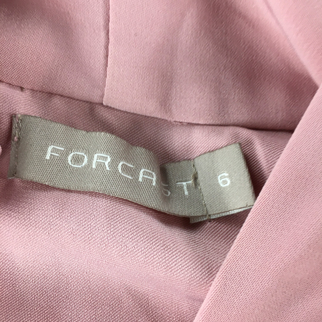 Forcast Womens Top Size 6 Pink Button-Up Long Sleeve Shirt