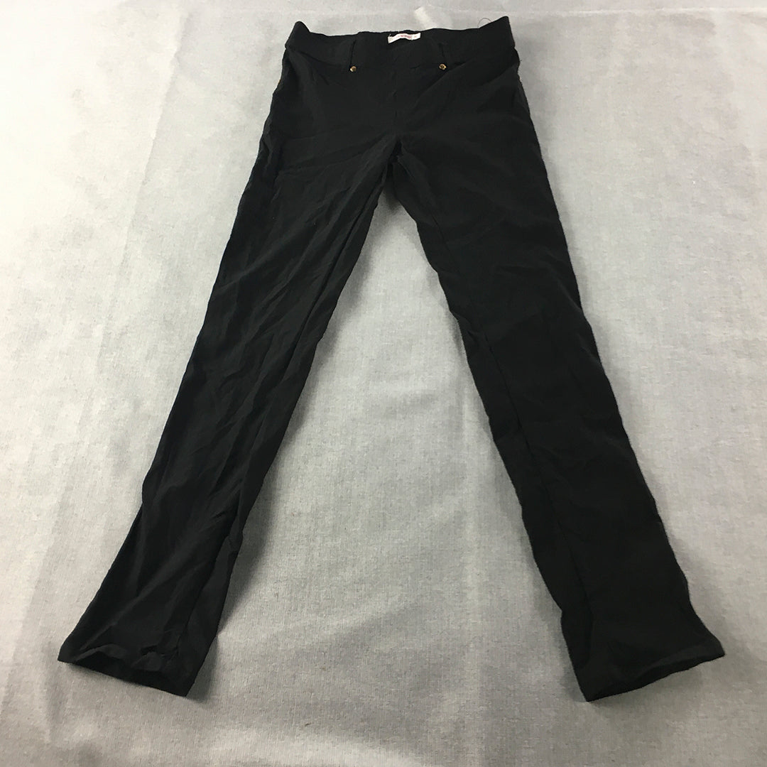 Cocolatte Womens Pants Size 10 Black Slim Fit Stretch Fabric