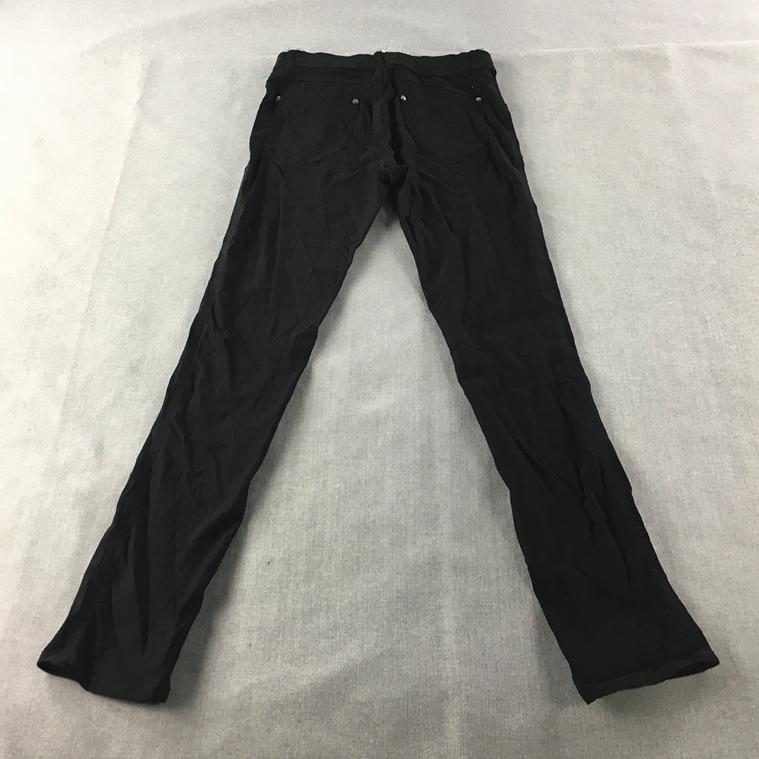 Cocolatte Womens Pants Size 10 Black Slim Fit Stretch Fabric