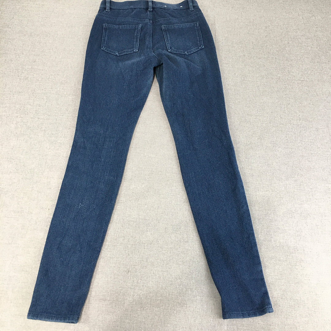 Uniqlo Womens Skinny Jeans Size 24 (W24 x L27) Blue Stretch Denim