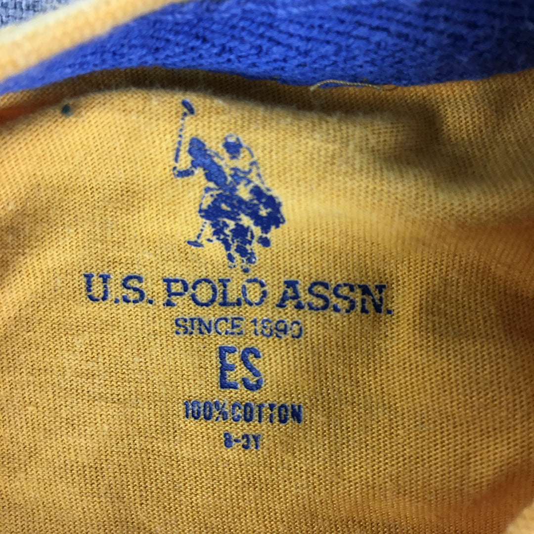 U.S. Polo Assn. Kids Boys T-Shirt Youth Size S (8 - 10 Years) Yellow Big Logo