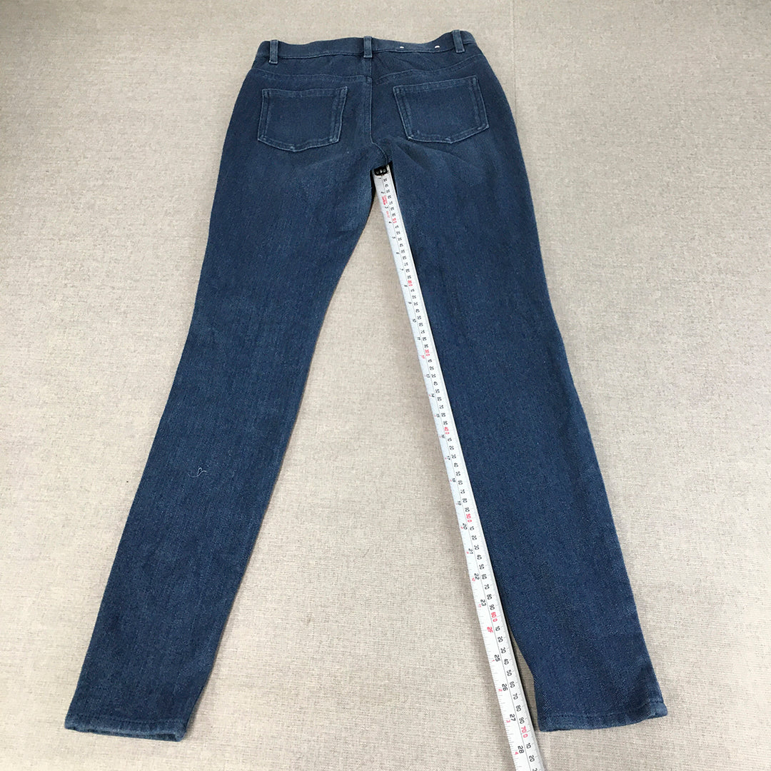 Uniqlo Womens Skinny Jeans Size 24 (W24 x L27) Blue Stretch Denim