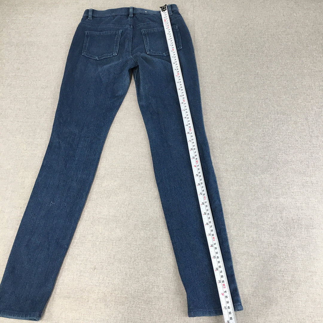 Uniqlo Womens Skinny Jeans Size 24 (W24 x L27) Blue Stretch Denim