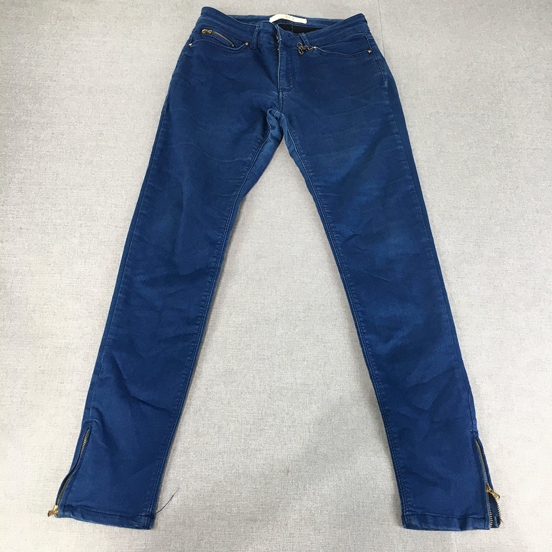 Zara Womens Skinny Jeans Size W26 x L28 Blue Stretch Denim