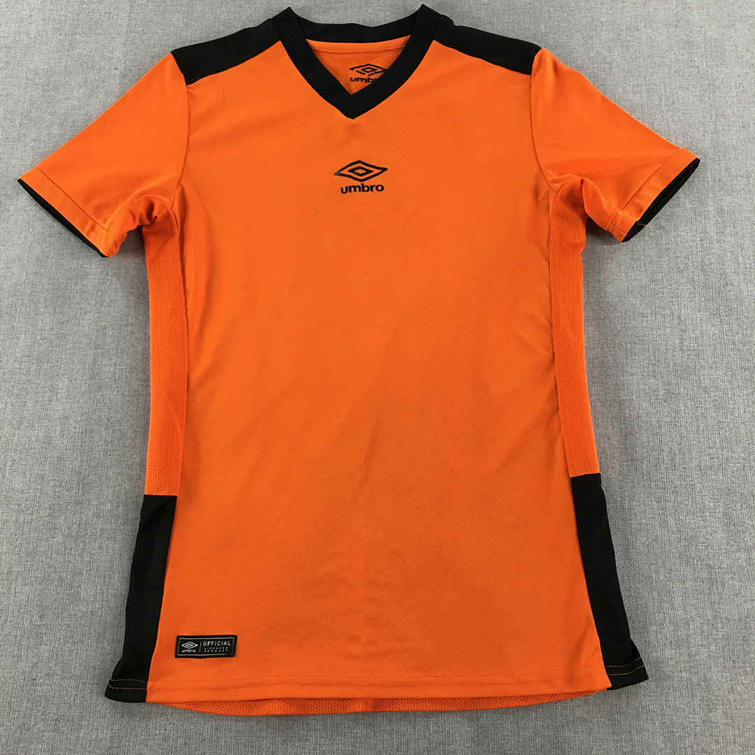 Umbro Kids Boys Jersey Shirt Youth Size S (8 - 10 Years) Orange Football Soccer