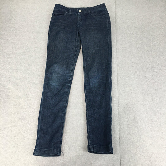 Miss Understood Kids Girls Skinny Jeans Size 10 Blue Dark Wash Stretch Denim