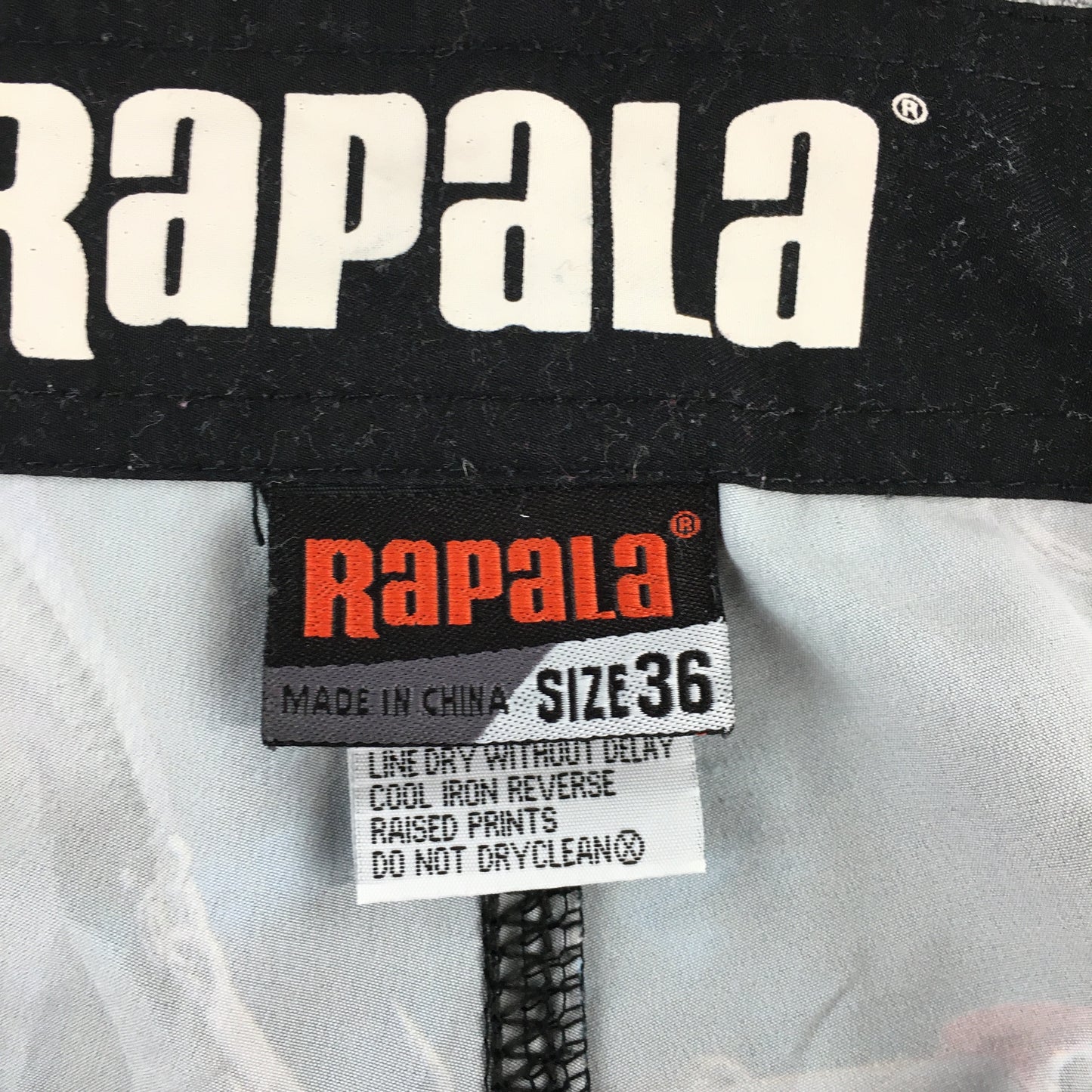 Rapala Mens Board Shorts Size 36 Blue Fishing Lures Surf Swim Boardies