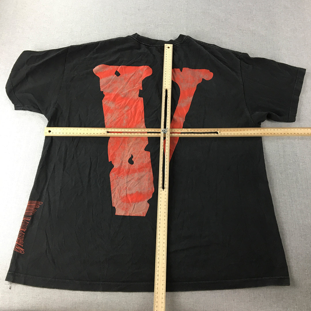 NAV x Vlone Mens T-Shirt Size 2XL Good Intentions Black Red Rap Tee