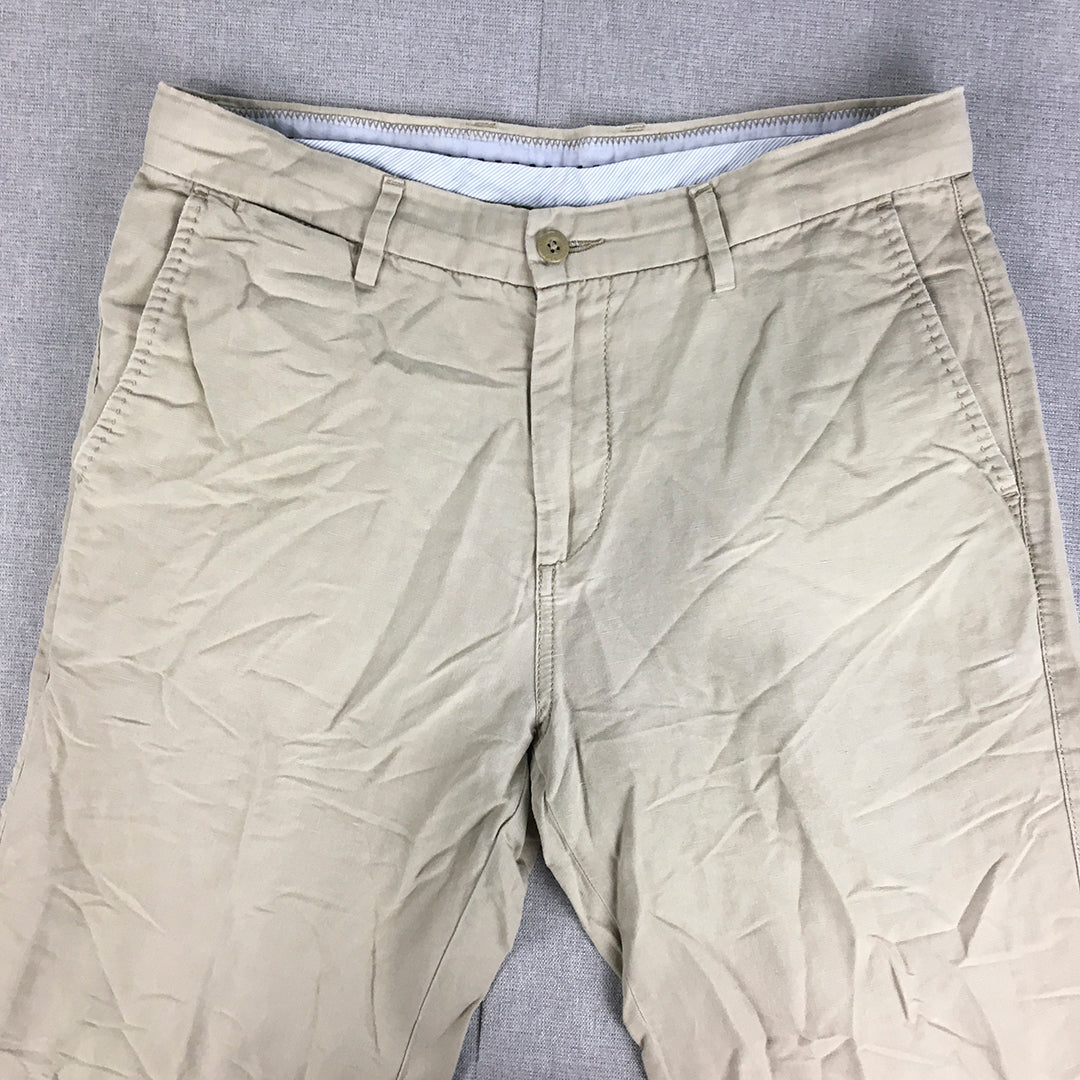 U.S. Polo Assn. Mens Chino Pants Size 30 Light Brown Pockets Straight Leg