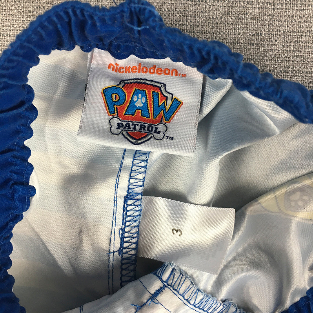 Paw Patrol Kids Boys Shorts Size 3 Baby Toddler Blue Drawstring