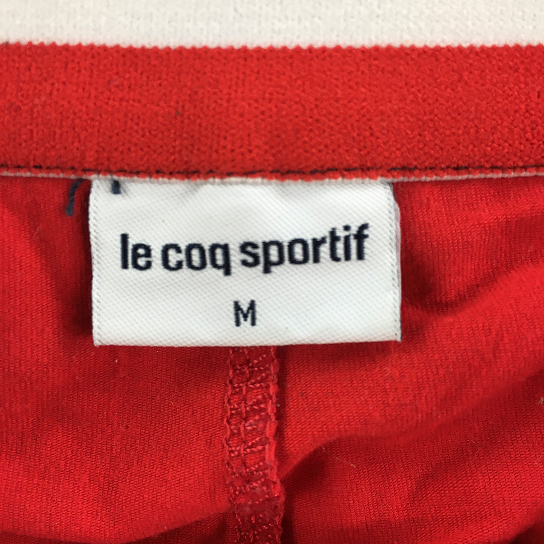 Le Coq Sportif Womens Mini Skort Size M Blue Logo Pleated Skirt Shorts