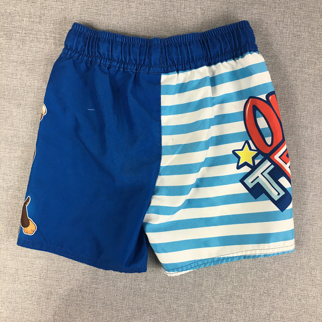 Paw Patrol Kids Boys Shorts Size 3 Baby Toddler Blue Drawstring