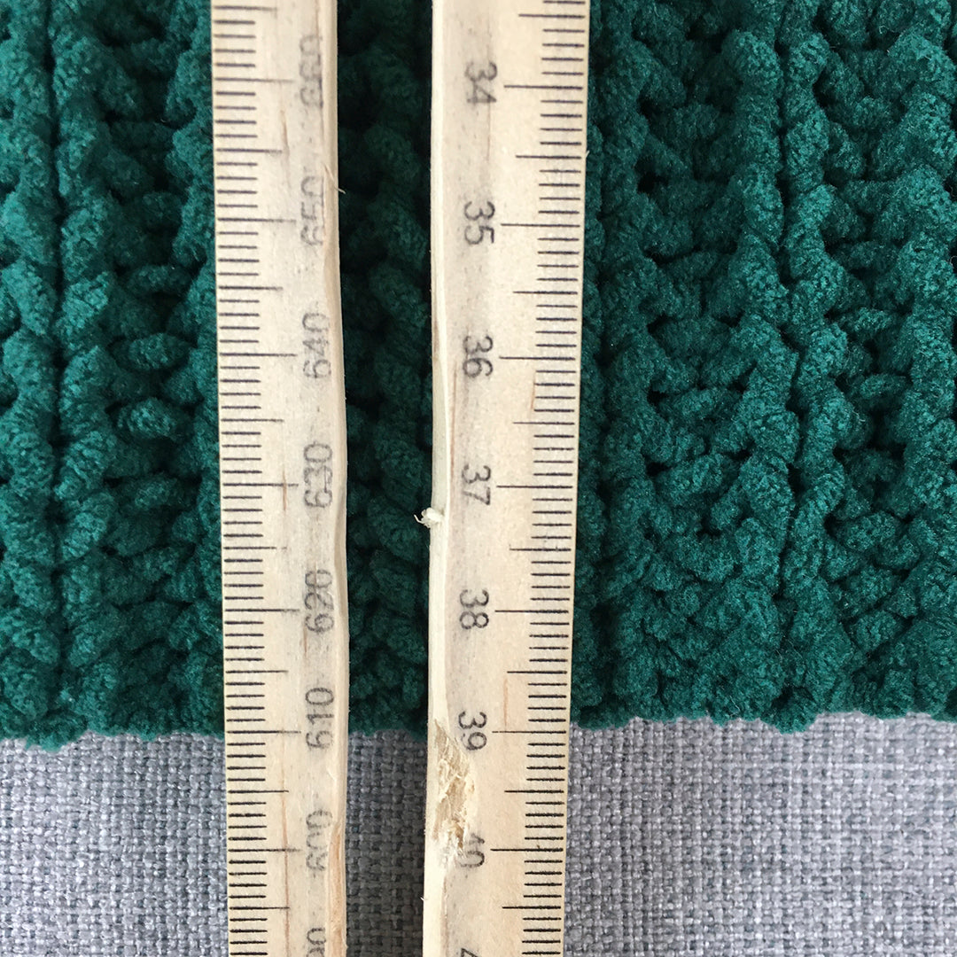 Hollister Womens Knit Sweater Size S Green Cropped Pullover Jumper