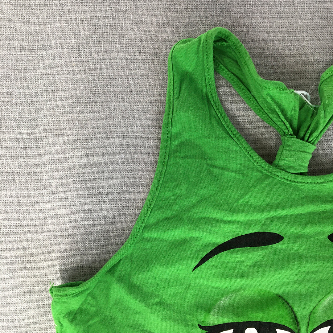 M&Ms Womens Tank Top Size S Green Sleeveless Shirt