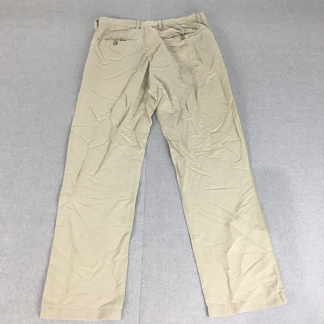 U.S. Polo Assn. Mens Chino Pants Size 30 Light Brown Pockets Straight Leg