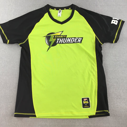 Sydney Thunder Mens Cricket Jersey Size L Green BBL T20 Big Bash League Shirt