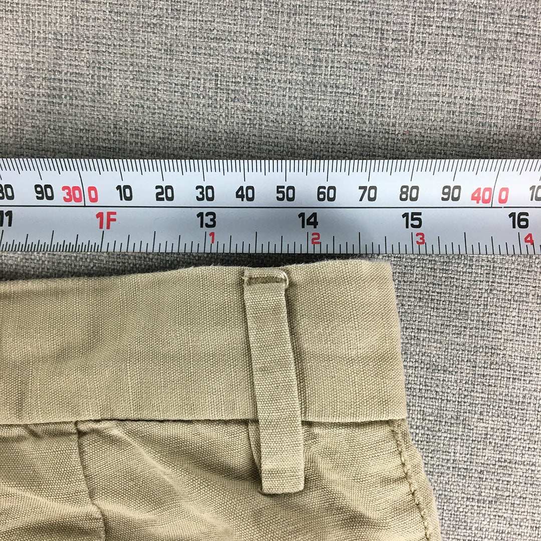 U.S. Polo Assn. Mens Chino Pants Size 30 Light Brown Pockets Straight Leg