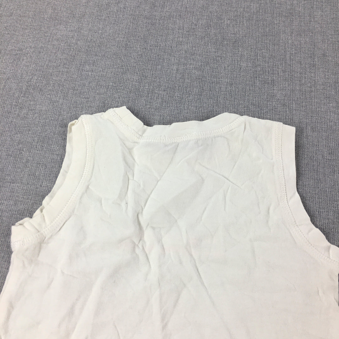 Zara Kids Girls Tank Top Size 18 - 24 Months (2) Baby Toddler White Shirt