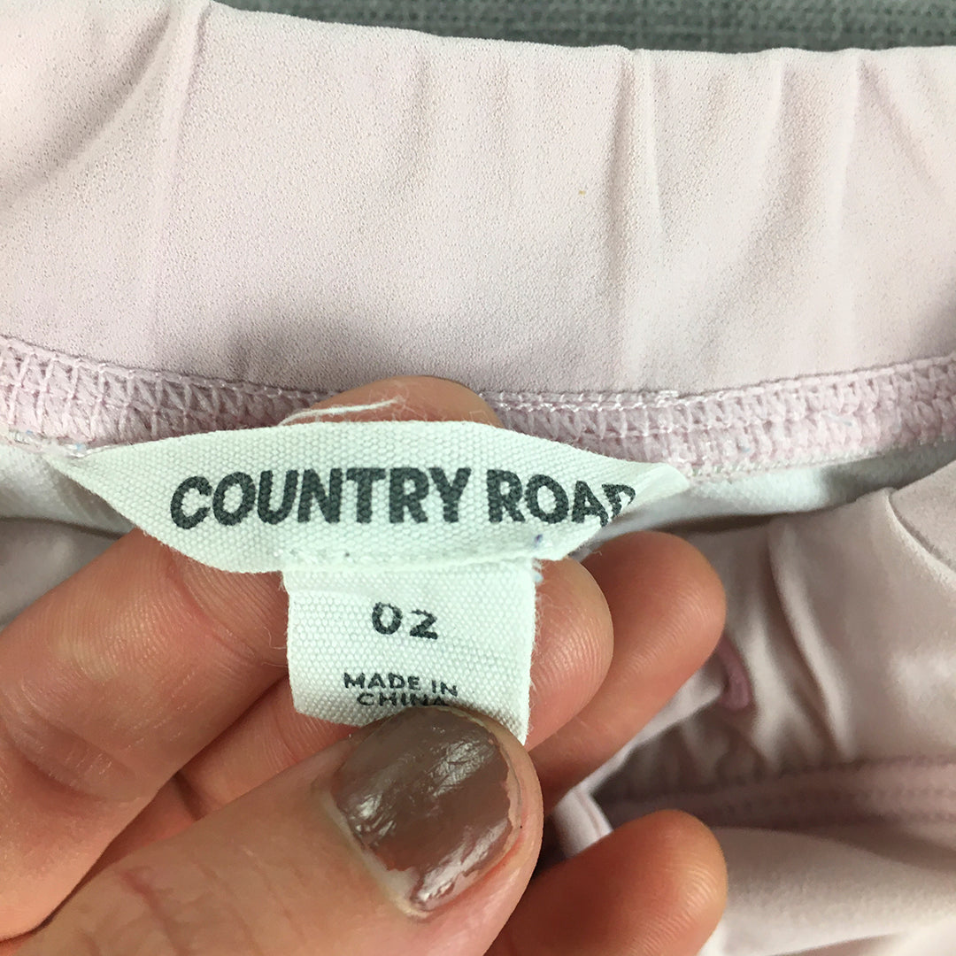 Country Road Kids Girls Shorts Size 2 Baby Toddler Pink Polka Dot Drawstring