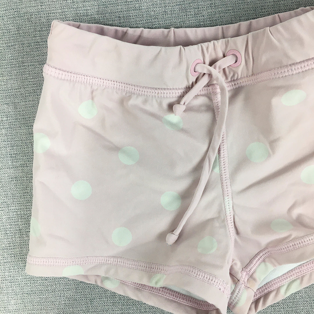 Country Road Kids Girls Shorts Size 2 Baby Toddler Pink Polka Dot Drawstring