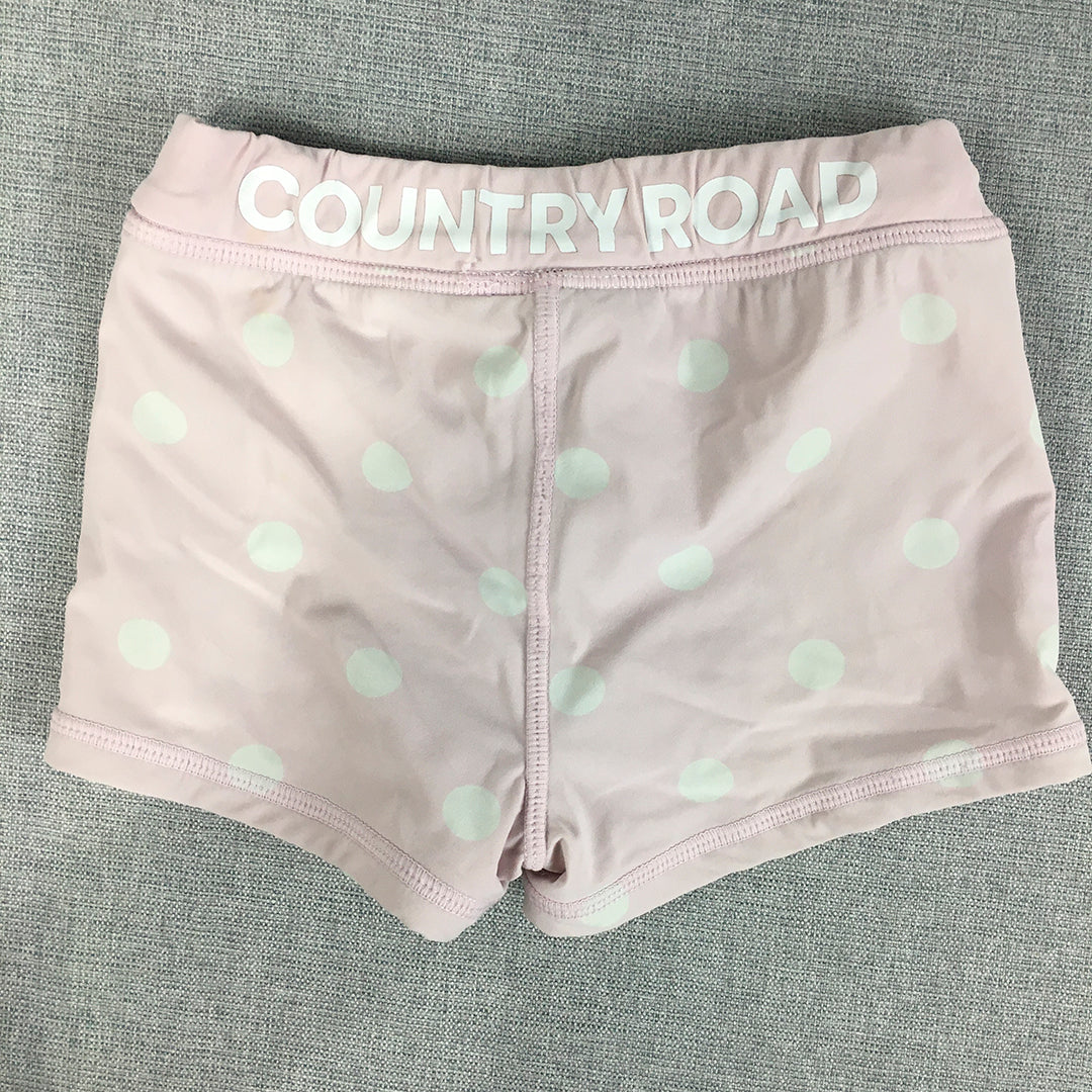 Country Road Kids Girls Shorts Size 2 Baby Toddler Pink Polka Dot Drawstring