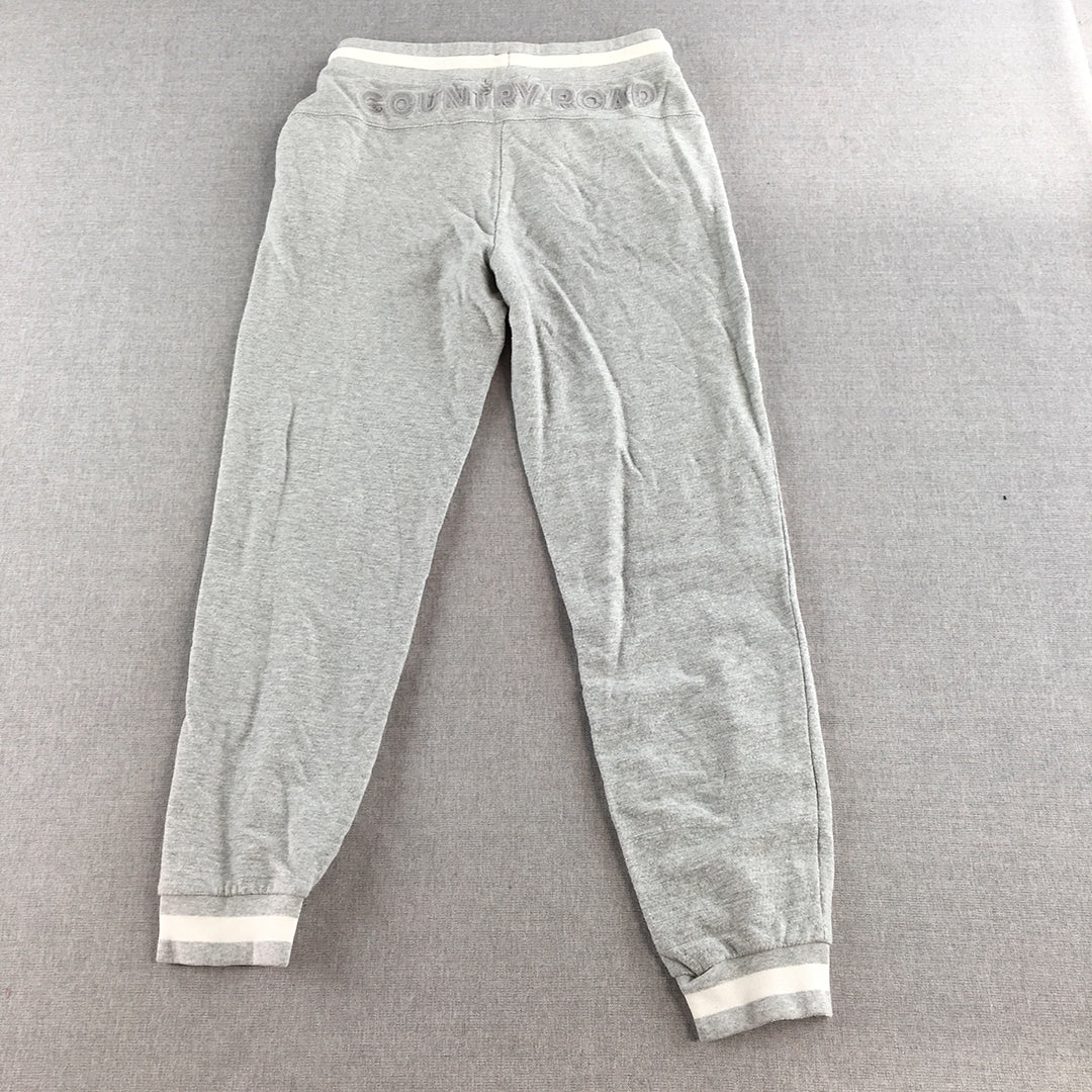 Country Road Kids Girls Tracksuit Pants Size 14 Grey Drawstring Waist Jogger