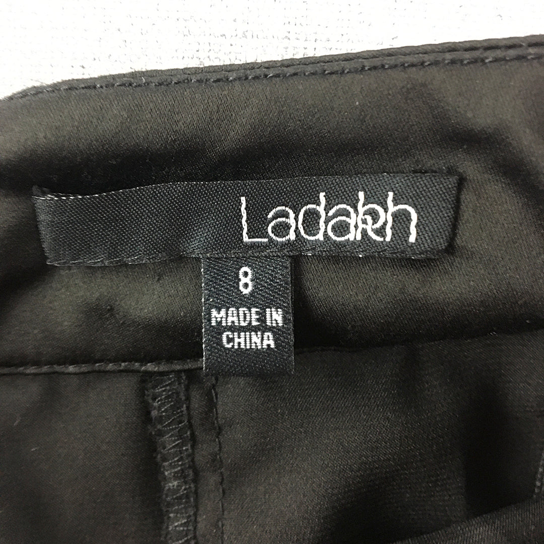 Ladakh Womens Mini Skirt Size 8 Black Straight