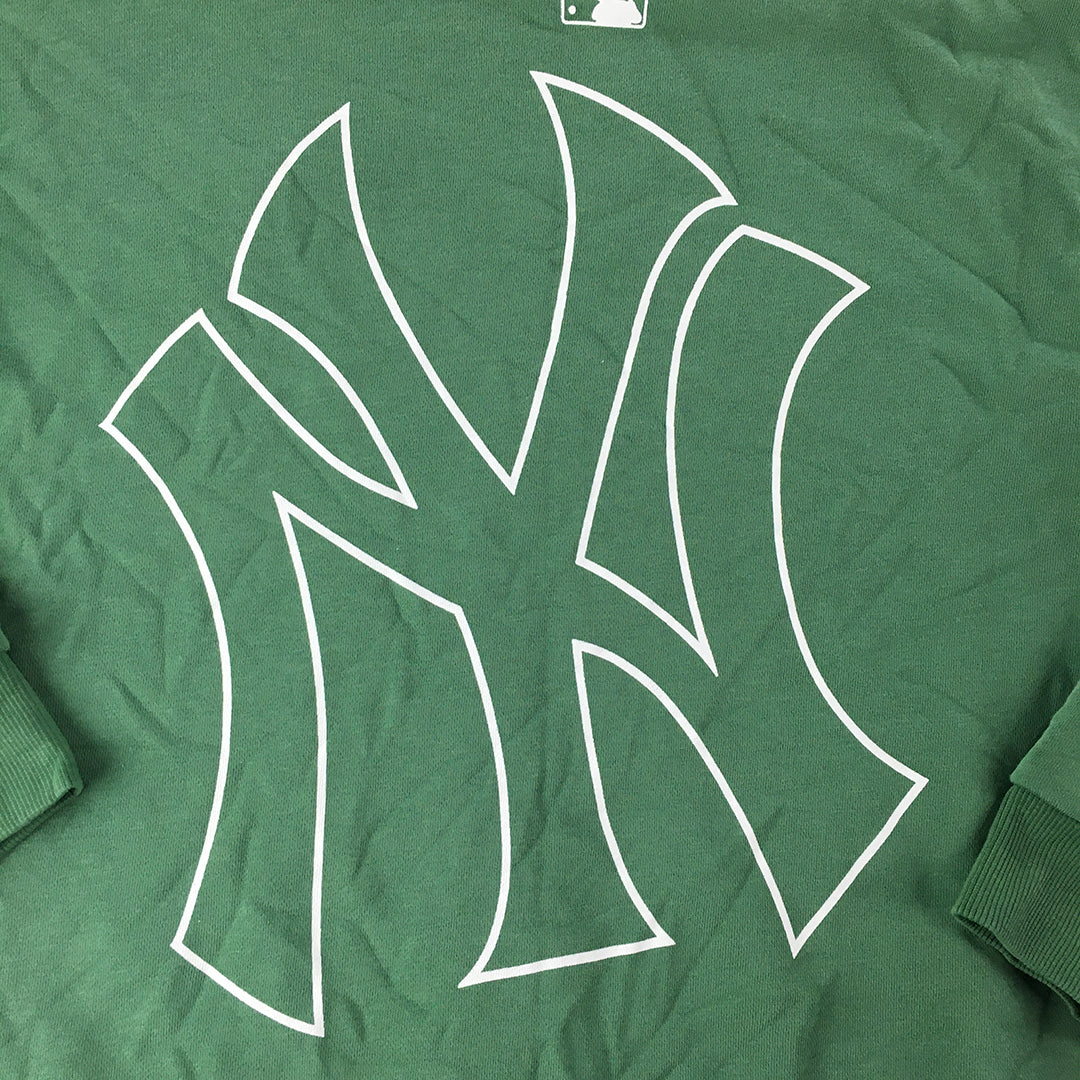 New York Yankees Sweater Adult Size S Green MLB Baseball Crew Neck Jumper