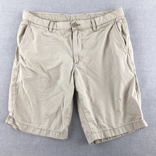 Uniqlo Mens Chino Shorts Size M Grey Pockets