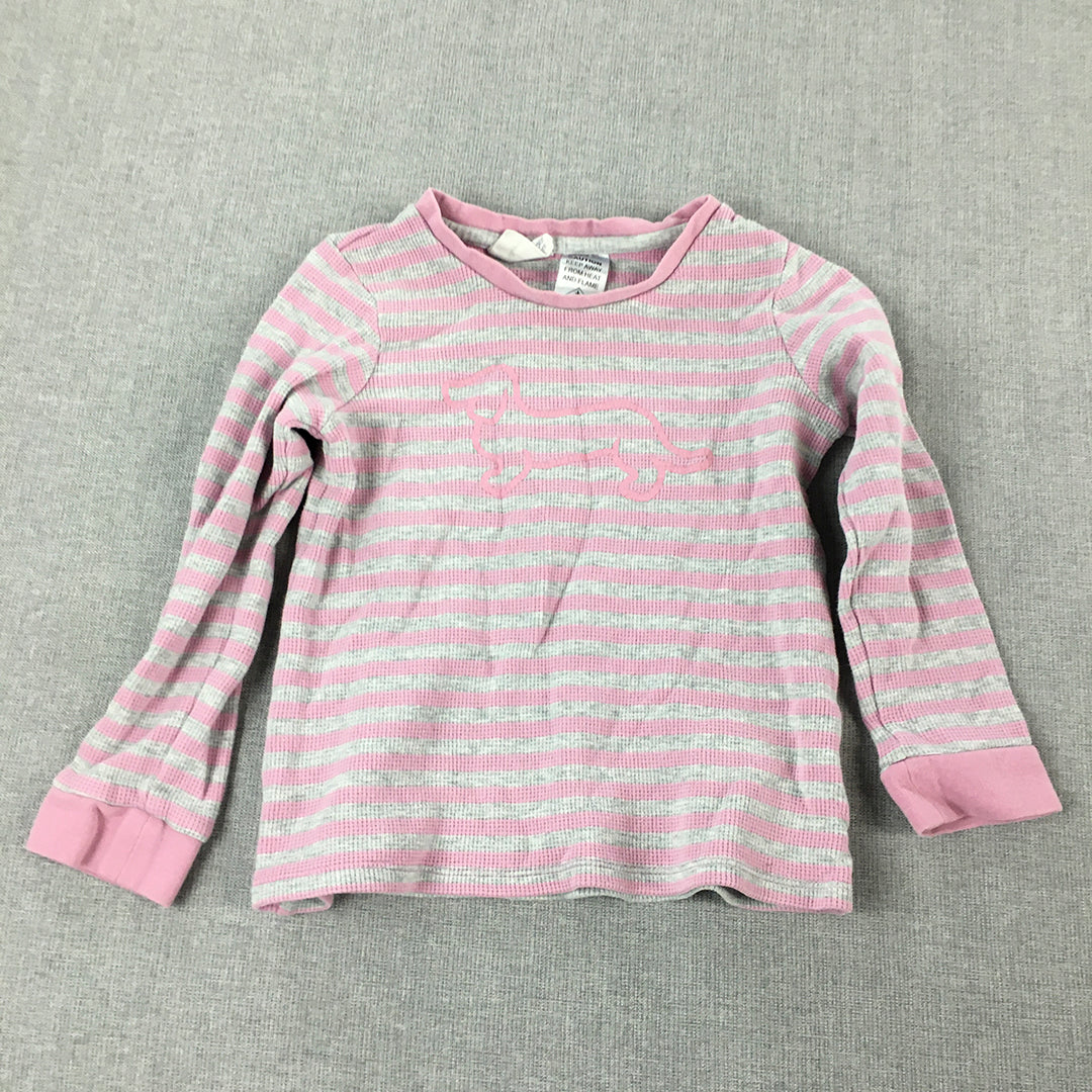 Peter Alexander Jnr Kids Girls Sleep Shirt Size 3 Toddler Pink Striped Pajama