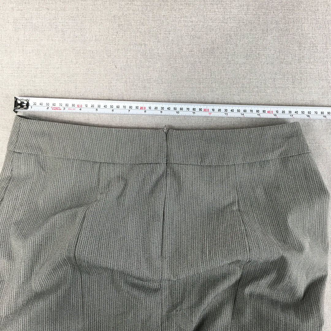 Portmans Womens Pencil Skirt Size 14 Grey Straight