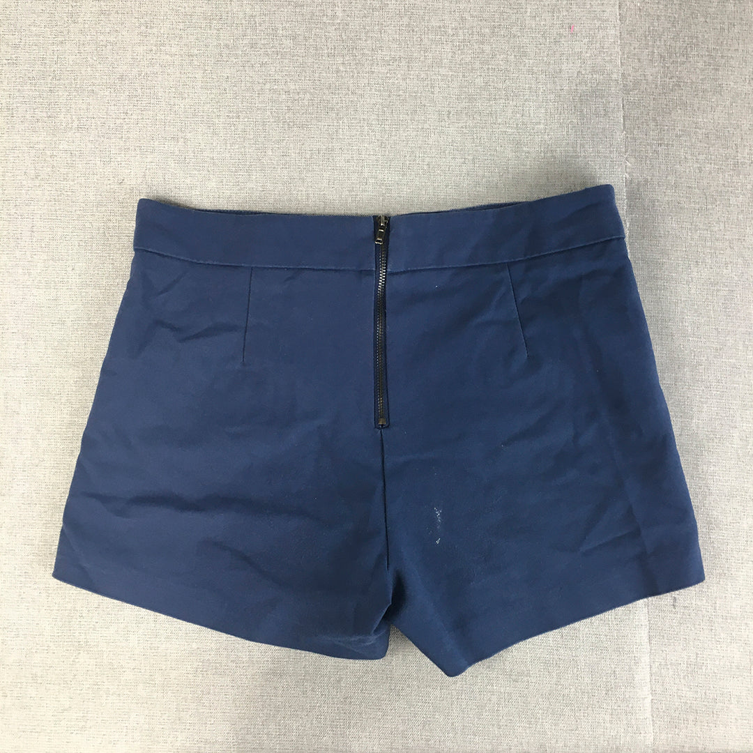 Valleygirl Womens Shorts SIze 8 Blue Stretch Fabric