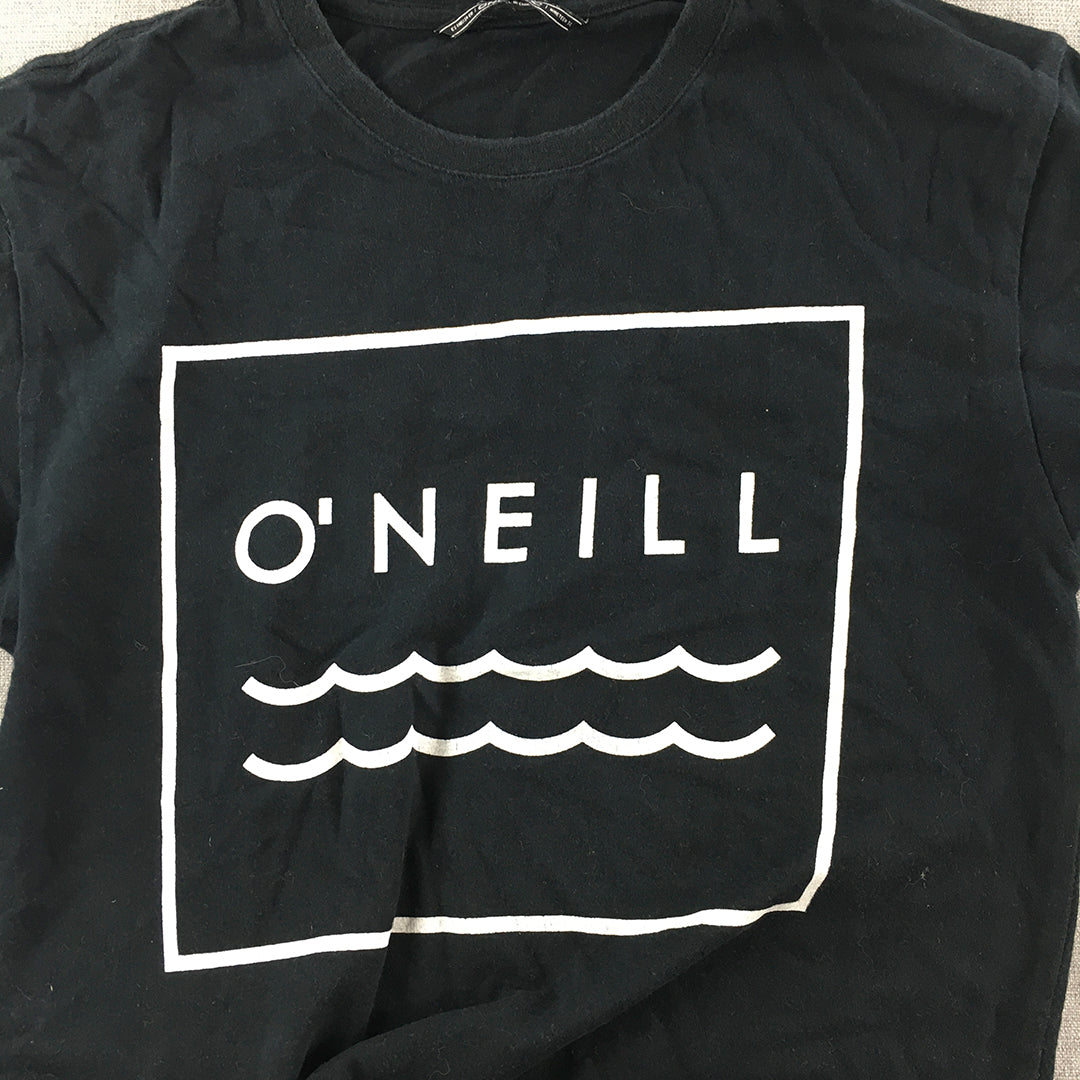 O'Neill Kids Boys T-Shirt Size 10 Black Short Sleeve Surf Brand Crew Neck Top