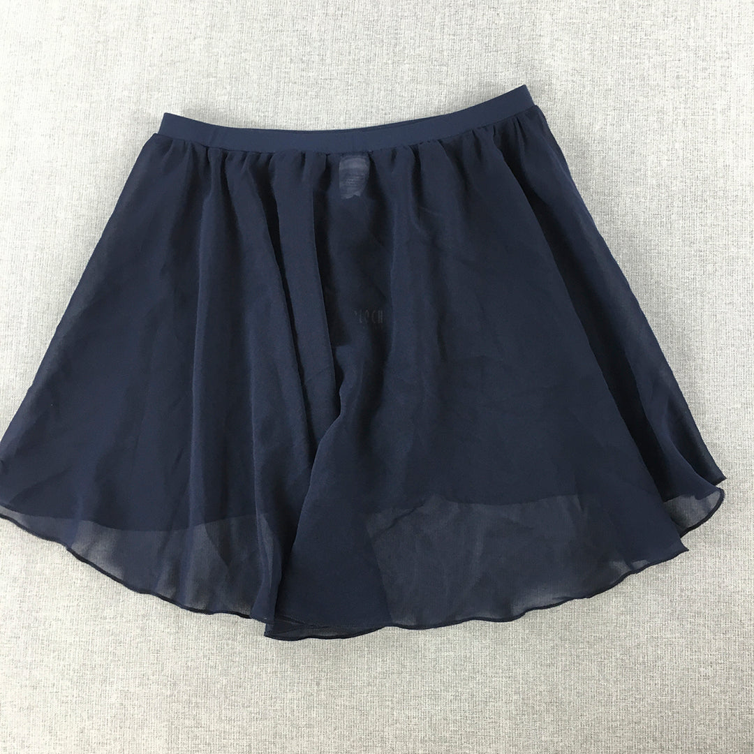 NEW Bloch Womens Skirt Size 10 Blue Tutu Mini Dance