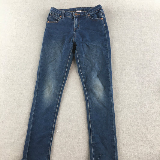 Seed Heritage Kids Girls Skinny Jeans Size 9 Blue Pockets Denim