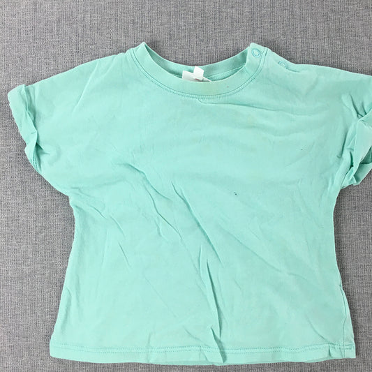 Seed Heritage Kids Girls T-Shirt Size 2 Baby Toddler Blue Short Sleeve Top