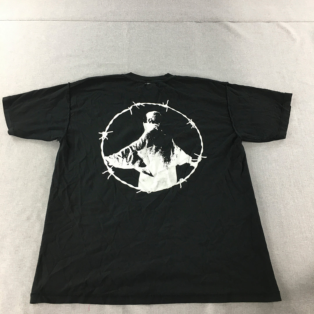 Riot Hill Mens T-Shirt Size XL Black 2019 Short Sleeve Crew Neck Tee