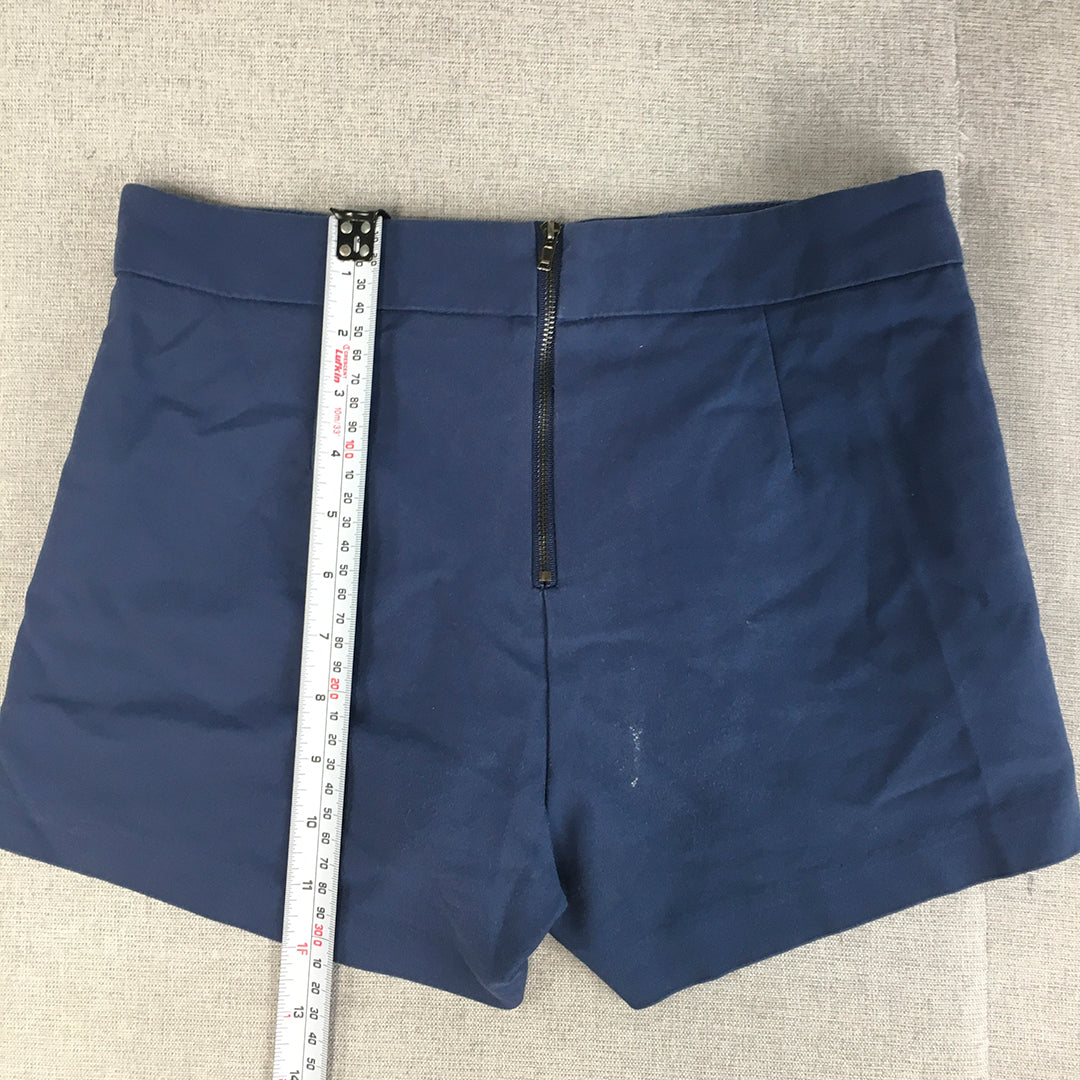 Valleygirl Womens Shorts SIze 8 Blue Stretch Fabric