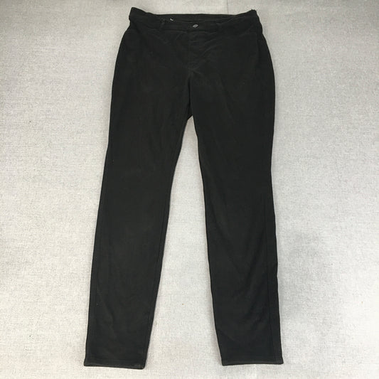 Uniqlo Womens Skinny Jeans Size XL Black Dark Wash Stretch Denim