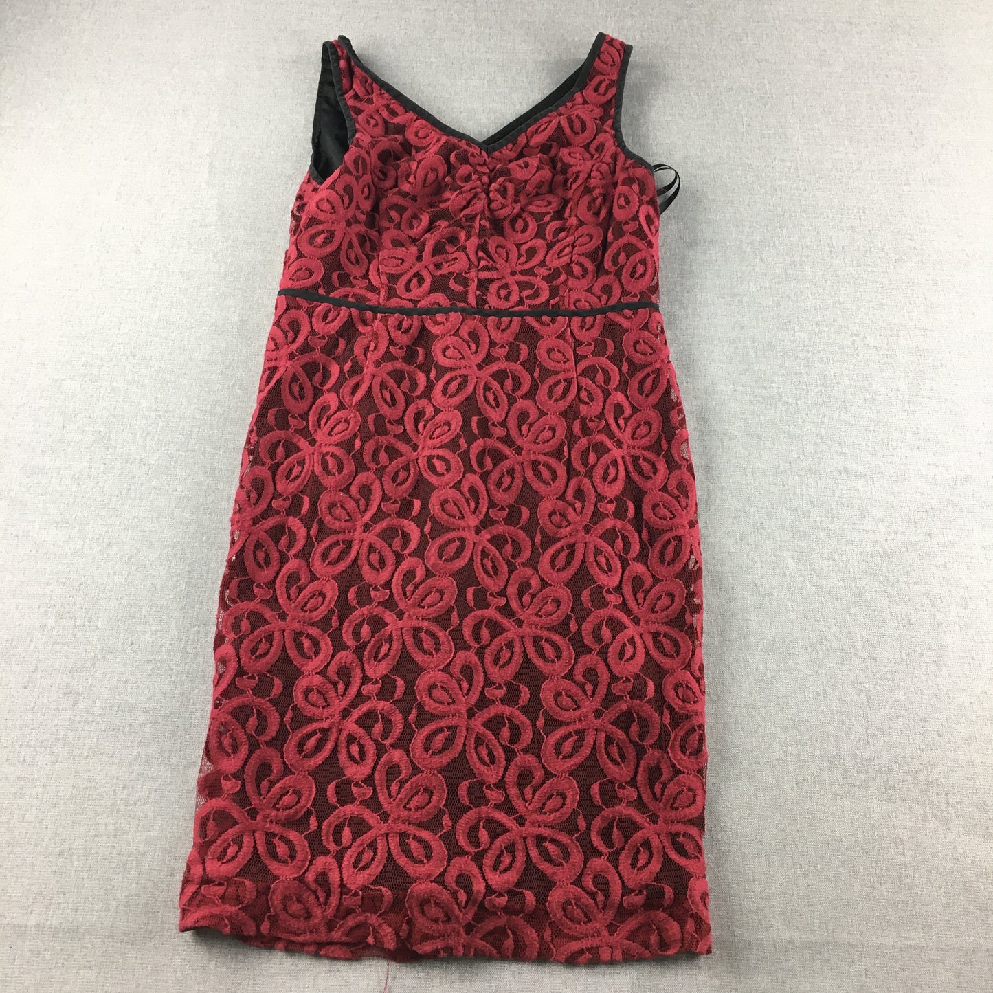 David Lawrence Womens Mini Dress Size 10 Red Floral Sleeveless